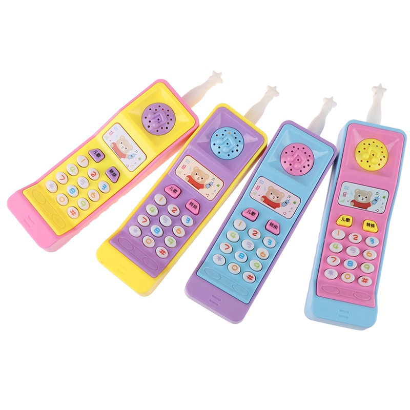1PCs Kids Telephone Machine Cell Phone Toy Learning Machine Point Reading Machine Plastic Electric Study Electronic 2
