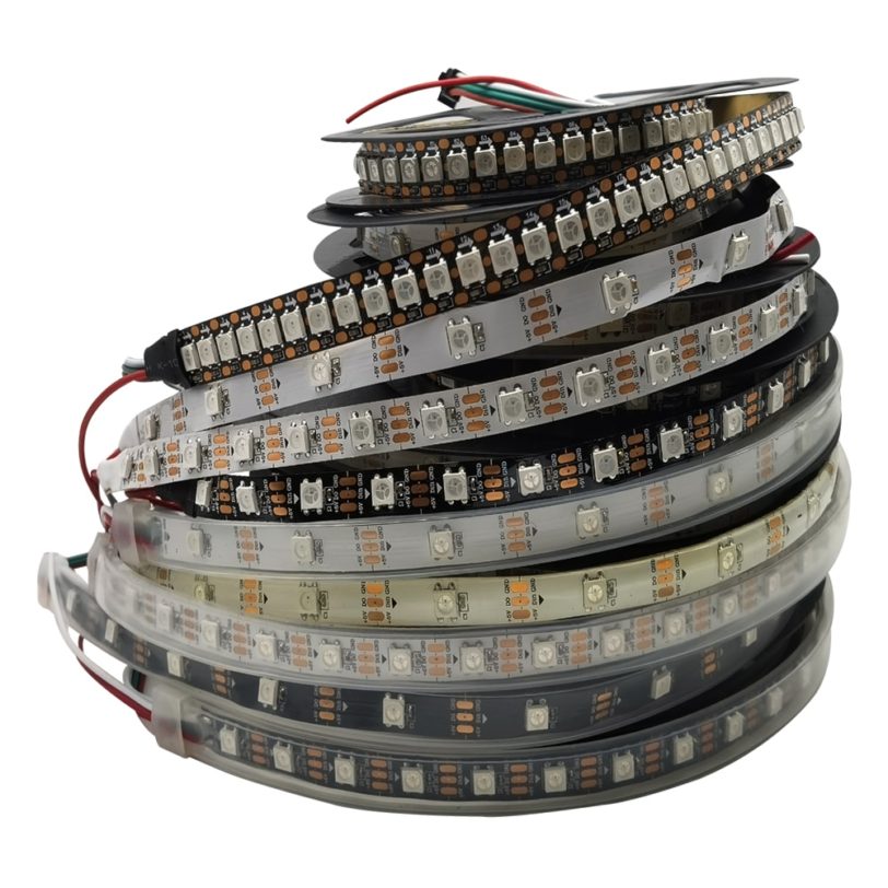 1m 2m 3m 5m WS2812B LED Strip Individually Addressable Led Light Strip Neon Smart Pixels Led Lights DC 5V IP30 65 67 - Image 2