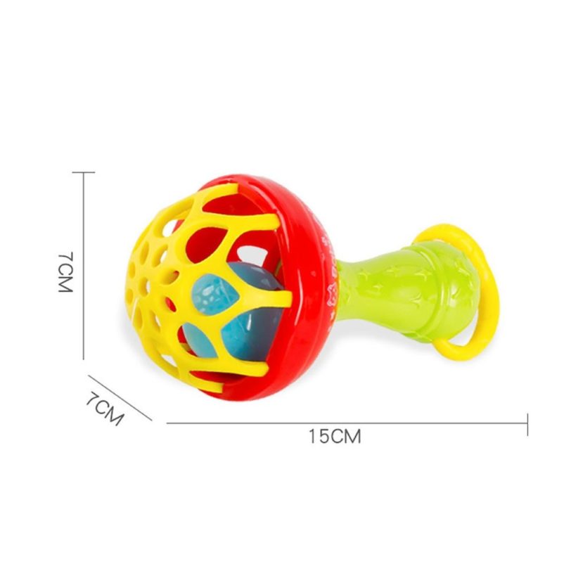 1pcs Fun games baby soft rubber teether rattle rod multi-functional baby rattle stick with teether baby hand holding toy - Image 6