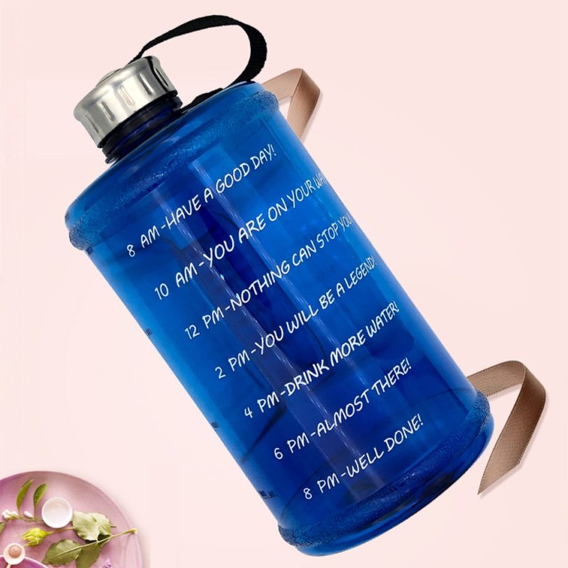 2.2L Motivation Sports Water Bottle Kettle with Time Marker Outdoor Camping Hiking Cycling Fitness Workout Sports Bottle Canteen - Image 5