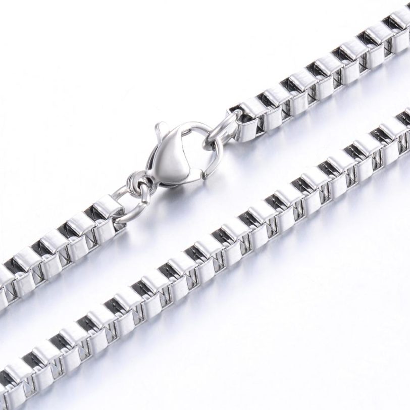 2/3/4MM Steel/Gold/ Black Box Necklace Chain 316L Stainless Steel Necklace For Fashion High Quality Jewelry Women Men Chain - Image 2