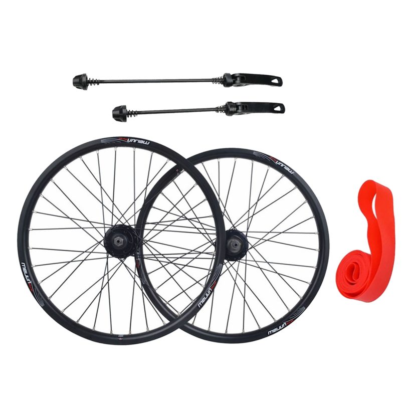 20 inch 1.25-2.215 Folding Bike Wheel Bicycle Wheelset Schrader Valve 32H Hub Folded Bicycle Wheelset Repair Component - Image 2