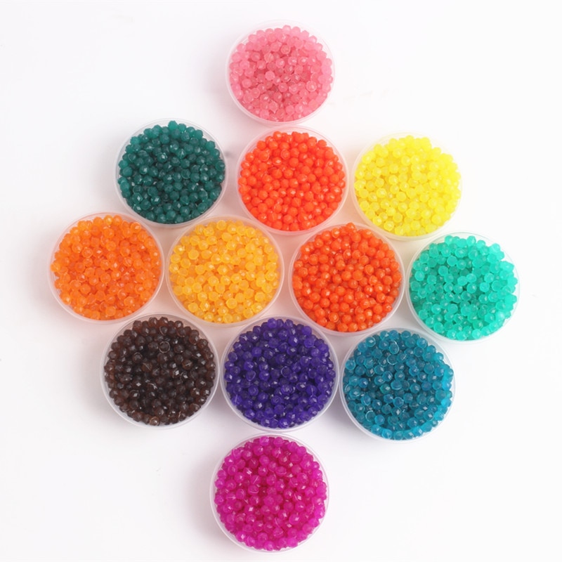 200pcs bag Jewel Bead Refill Pack 12 Colors Spray beads Deluxe Studio Beads Set Water sticky 1