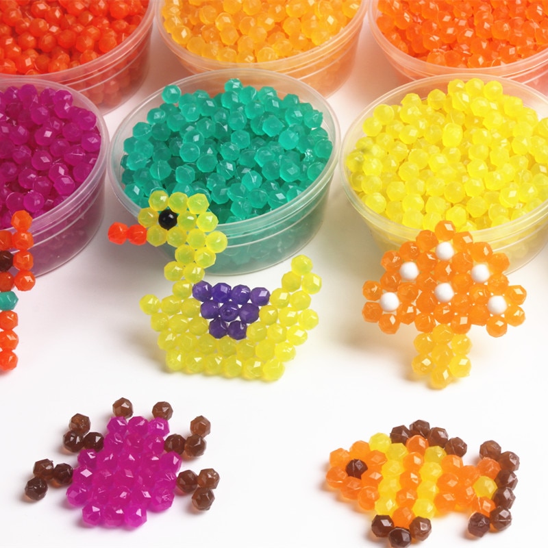 200pcs bag Jewel Bead Refill Pack 12 Colors Spray beads Deluxe Studio Beads Set Water sticky