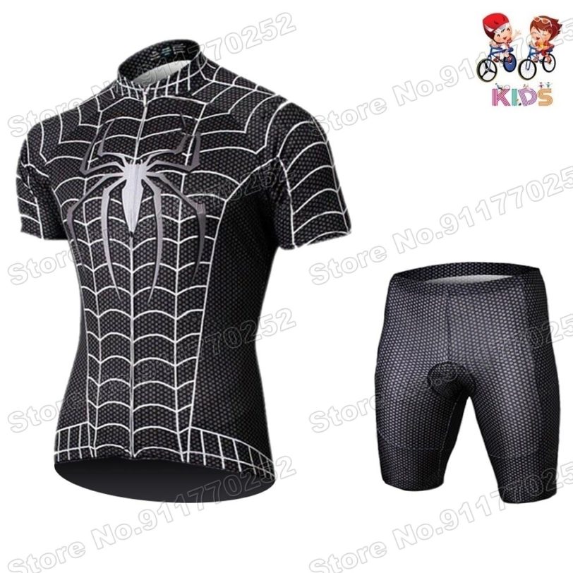 2021 Cartoon Anime Kids Cycling Jersey Set Popular Boys Girls Cycling Clothing Children Road Bike Shirts Suit Pants MTB Maillot - Image 2