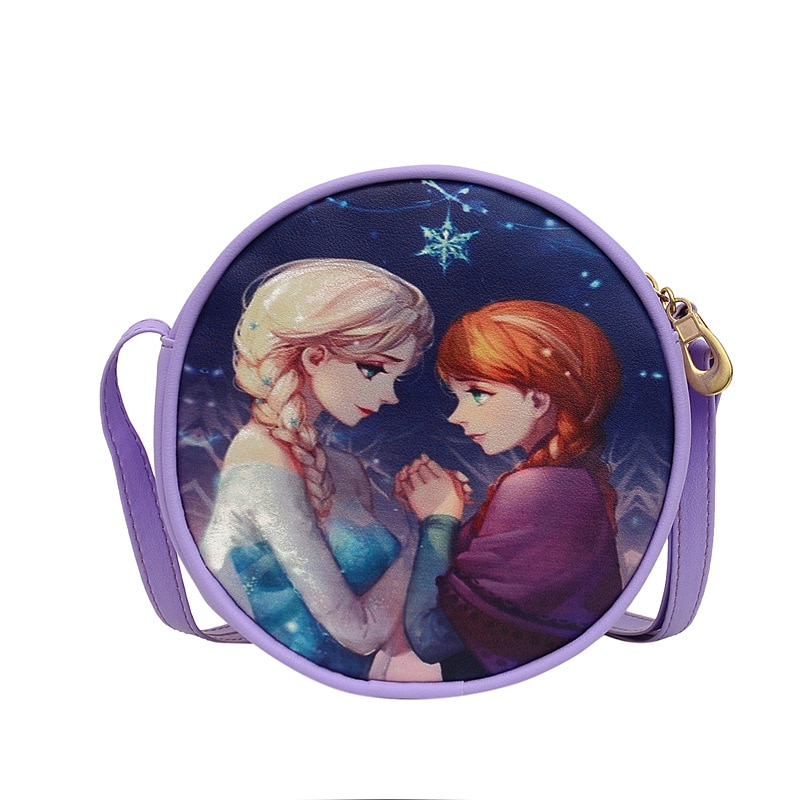 2021 New Cartoon Disney Backpack for Children Frozen2 Anna Elsa Bag Waterproof Pu Bag Baby Girl 1