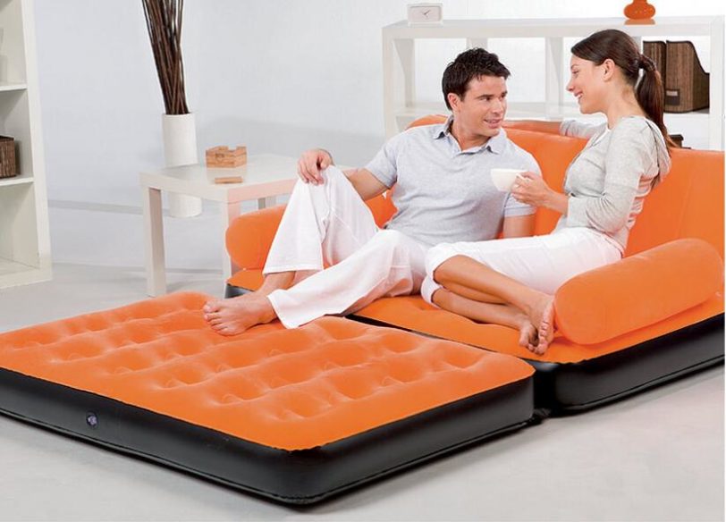 205CM X 146CM X 66CM outdoor l lazy inflatable sofa bed apartment folding bed multi-functional sofa - Image 3