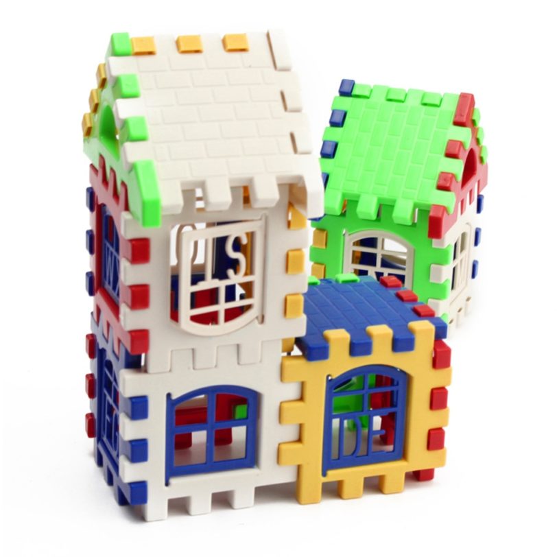 24pcs Building Blocks Kid House Building Blocks Construction Developmental Toy Set 3D Bricks Toy Construction Bricks GYH - Image 2