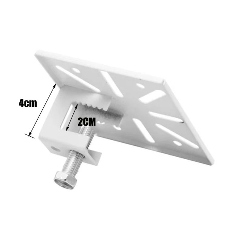 2CM Thickness Punch-Free Steel Security Surveillance CCTV Camera Bracket Railing Bar Projector Auxiliary Mounting Support Stand - Image 2