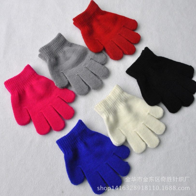 3-7 Years Kids Knitted Gloves Baby Girls Baby Boys Winter Warm Gloves Dropshipping KF195 - Image 3