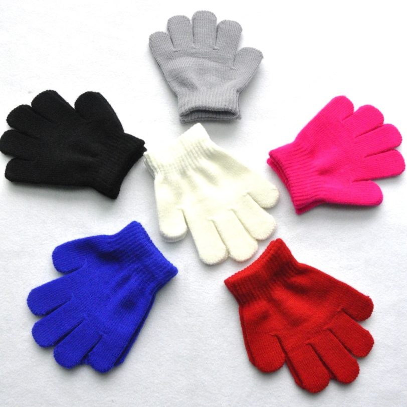 3-7 Years Kids Knitted Gloves Baby Girls Baby Boys Winter Warm Gloves Dropshipping KF195 - Image 2