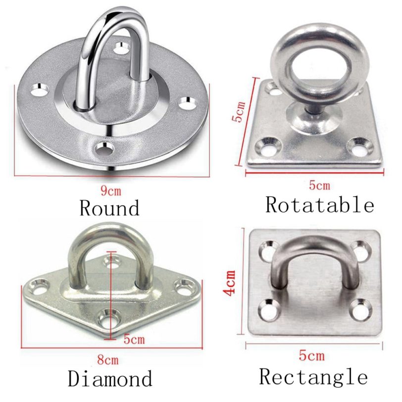 304 Stainless Steel Ceiling Hanging Kit Anchor Suspension Bracket Hook Hanger For Yoga Hammock Sex Swing Hanging Chair Sandbag - Image 2