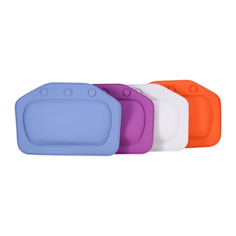 30Soft Bathtub Pillow Headrest Waterproof PVC Bath Pillows Cushion Head Neck Rest Pillows With Suction Cups