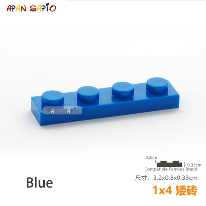 30pcs/lot DIY Blocks Building Bricks Thin 1X4 Educational Assemblage Construction Toys for Children Size Compatible With 3710 - Image 2