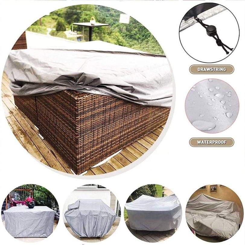 32 Sizes Silveroutdoor Patio Garden Furniture Waterproof Covers Sofa Cover Outdoor Cover Protective Cover For Garden Furniture - Image 5