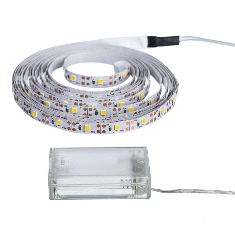 3AA Battery Power Led Strip Light SMD2835 50cm 1M 2M 3M 4M 5M Flexible Lighting Ribbon Tape White/Warm White Strip Backlight - Image 4