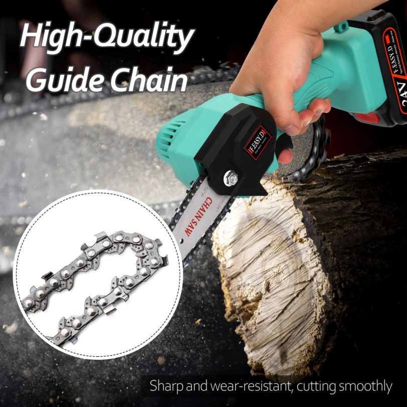 4 Inch Mini Steel Chainsaw Chain Electric Electric Saw Accessory Replacement Chain for Electric Pruning Saw Garden Logging Tools - Image 2