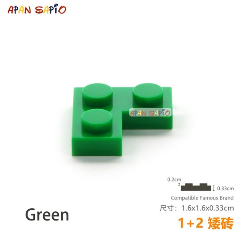 40pcs/lot DIY Blocks Building Bricks Thin 1 2 Educational Assemblage Construction Toys for Children Size Compatible With - Image 2