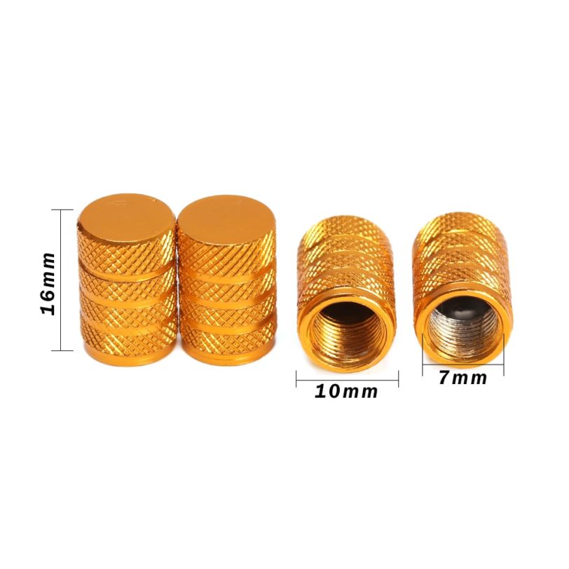 4PC Universal Dustproof Aluminium Alloy Bicycle Cap Wheel Tire Covered Car Truck Tube Tyre Bike Accessories 10 Colors - Image 6