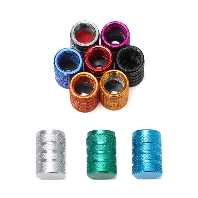 4PC Universal Dustproof Aluminium Alloy Bicycle Cap Wheel Tire Covered Car Truck Tube Tyre Bike Accessories 10 Colors - Image 2