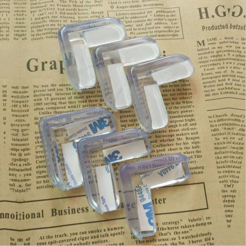 4Pcs/set L Shape Transparent Protector Cover Table Corner Guards Children Protection Furnitures Edge Corner Guards Baby Safety - Image 5