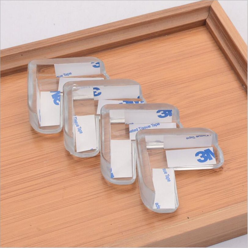 4Pcs/set L Shape Transparent Protector Cover Table Corner Guards Children Protection Furnitures Edge Corner Guards Baby Safety - Image 3