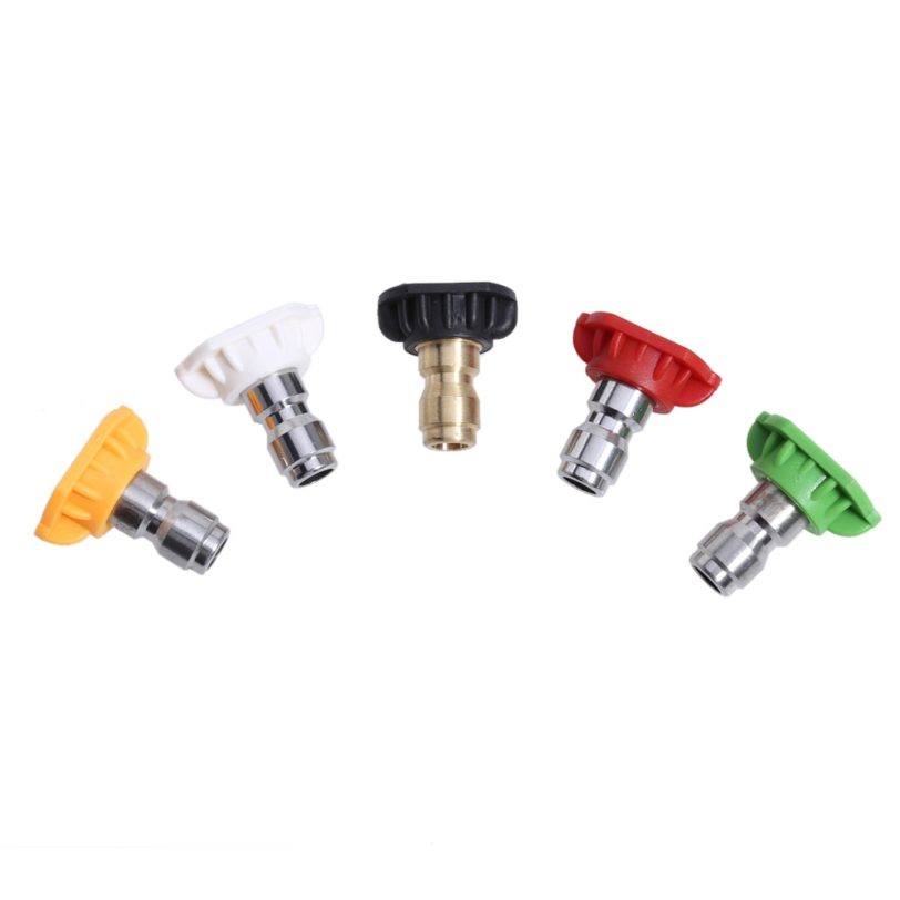 5 pcs Package High Pressure Washer Spray Nozzle Tips Variety Degrees 1/4 Stainless Steel 4000 Psi Quick Connect Spray Tip - Image 5