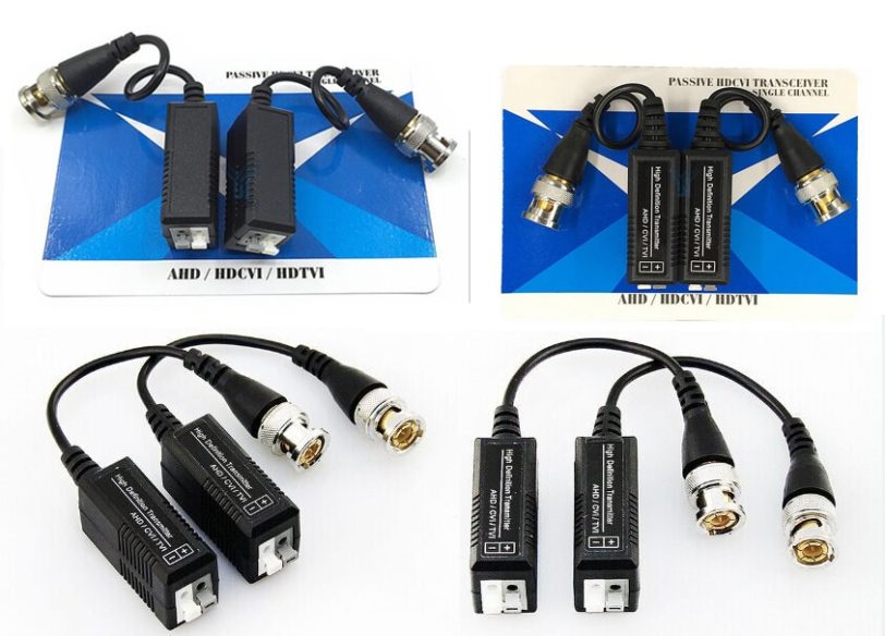 5Pairs HD CVI/TVI/AHD Passive Single Channel Video Balun HD CCTV Via Twisted Pairs Transmitter & Receiver BNC to UTP Cat5/5e/6 - Image 3