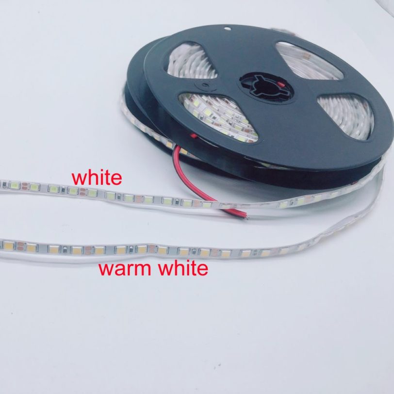 5m white/warm white/blue/green/red/yellow 120leds/m SMD3528 5mm/8mm pcb flexible LED strip tape light,DC12V 600leds - Image 2