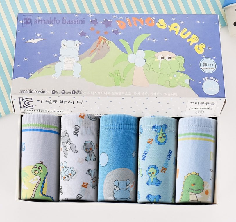 5pcs/box Cotton Dinosaur Boys Underwear Briefs Spandex Cartoon Elastic Panties Kids Clothes 1 2 3 4 5 6 7 8 Year Old OBU203118 - Image 5