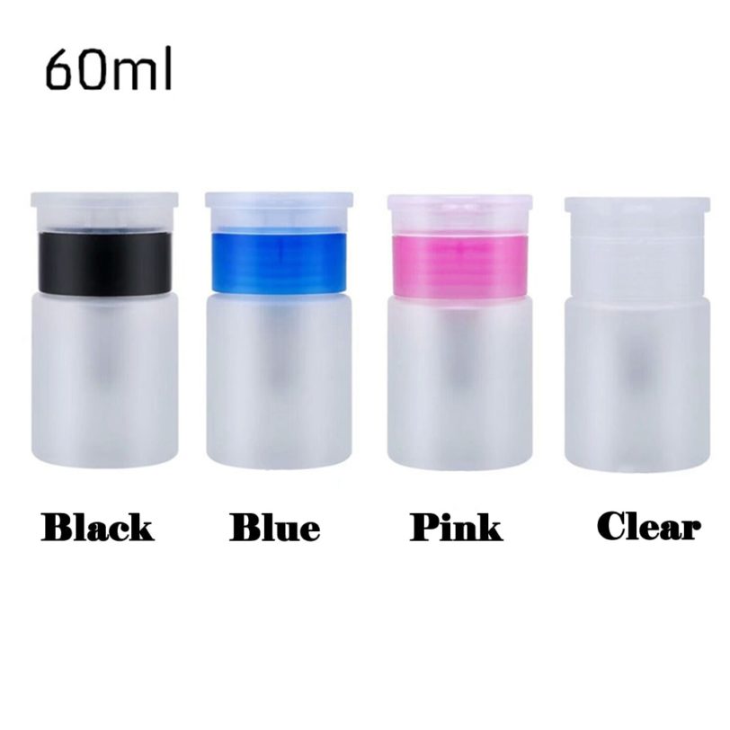 60ml Mini Pump Dispenser Empty Bottle Nail Remover Cleaner Liquid Container Storage Pressure Bottle Squeeze Bottle nail art tool - Image 3