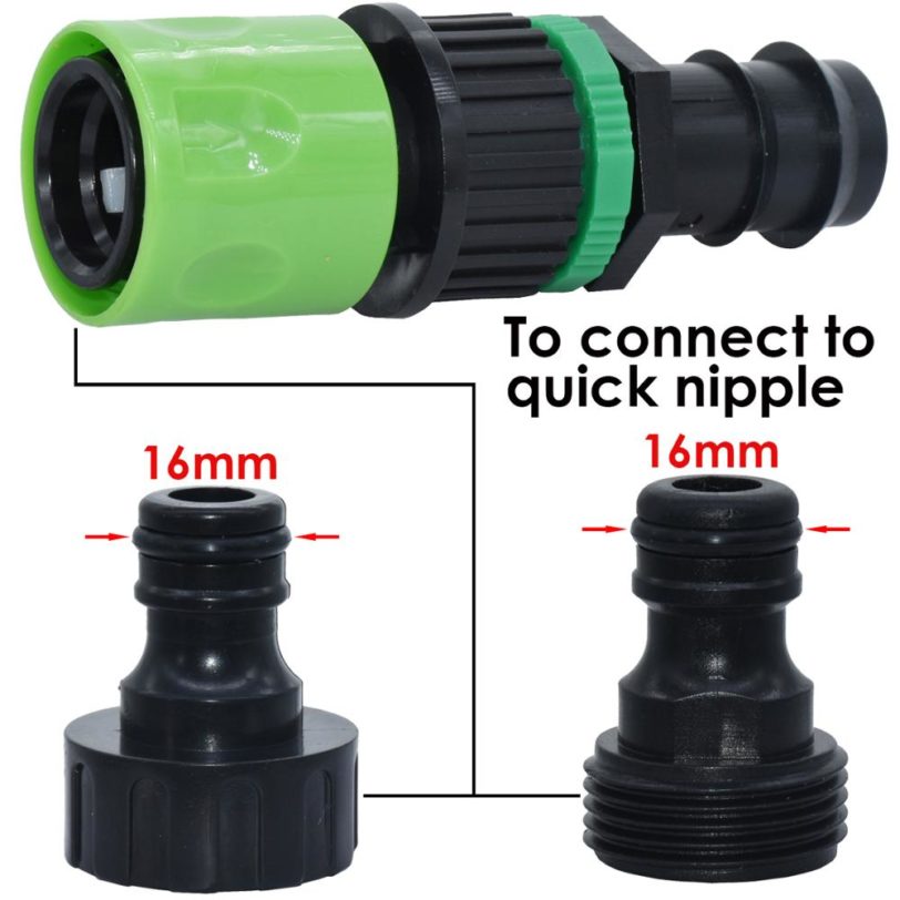 6PCS 3/4 Inch Thread Quick Connector Adapter Male Female USA NPT Plug Coupling Hose Repair Drip Irrigation Nipple Garden Tools - Image 2