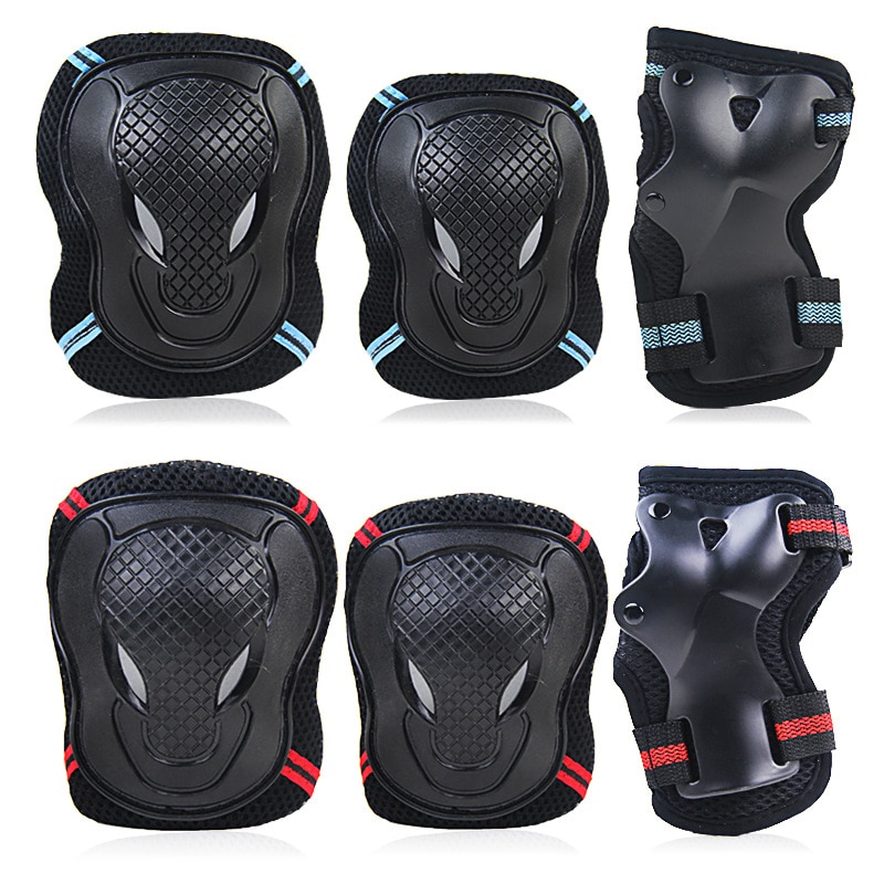 6Pcs set Protective Gear Set Skating Helmet Knee Pads Elbow Pad Wrist Hand Protector for Kids 2