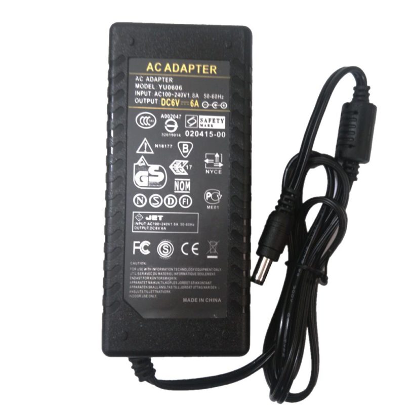 6V 6A 36W AC DC Adaptor With IC Chip Power Supply Adapter 6V6A Charger Transformer For LED Strip Light CCTV 5.5*2.5mm - Image 2