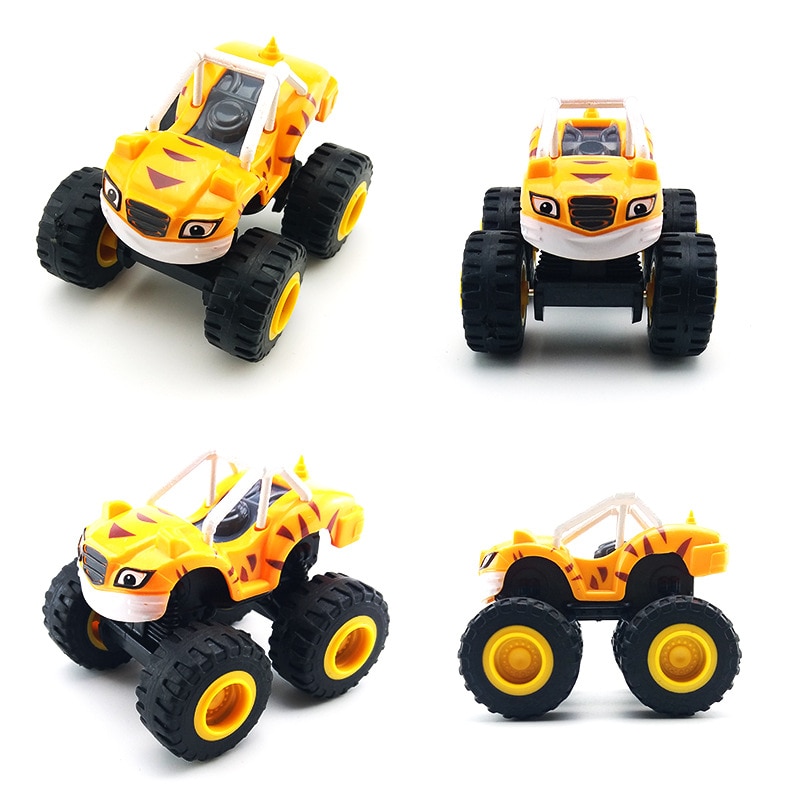 6pcs Set Blazed Machines Car Toys Russian Miracle Crusher Truck Vehicles Figure Blazed Toys For Children 1