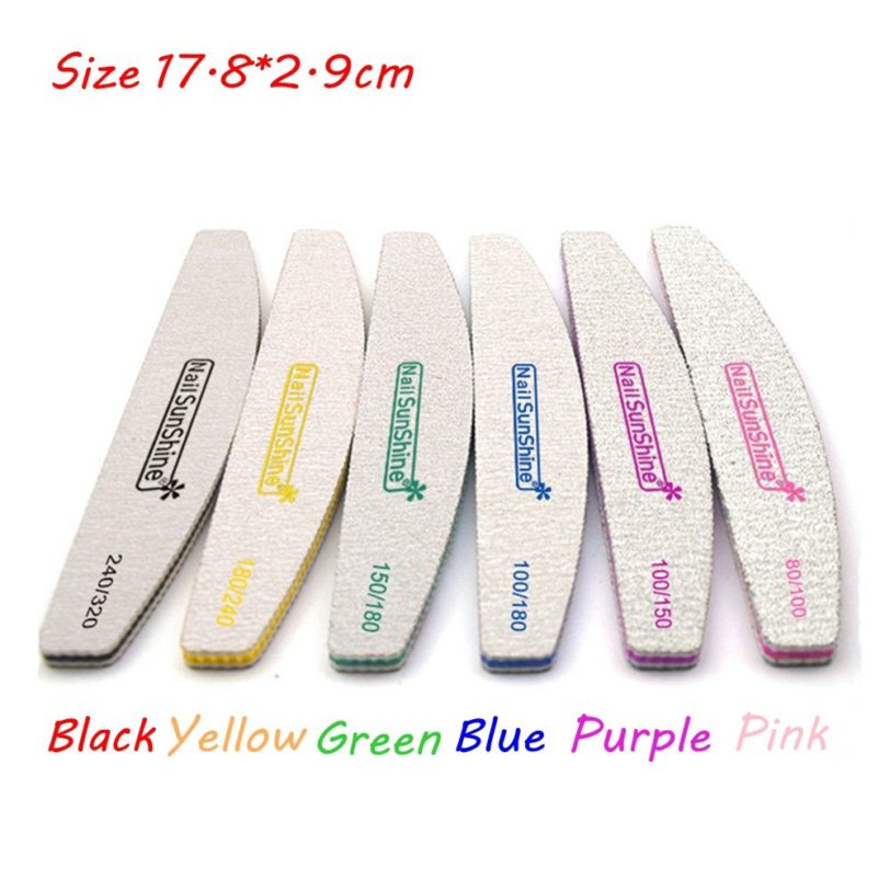 7 Types Washable Nail Files Sanding Buffer Double Sided Nail Care Manicure Pedicure Professional Beauty Tools Nail Accessories - Image 2