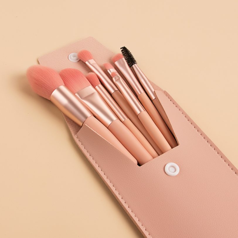 8 Pcs Mini Travel Portable Soft Makeup Brushes Set Eye Shadow Foundation Powder Eyelash Lip Concealer Blush Make Up Brush Set - Image 3