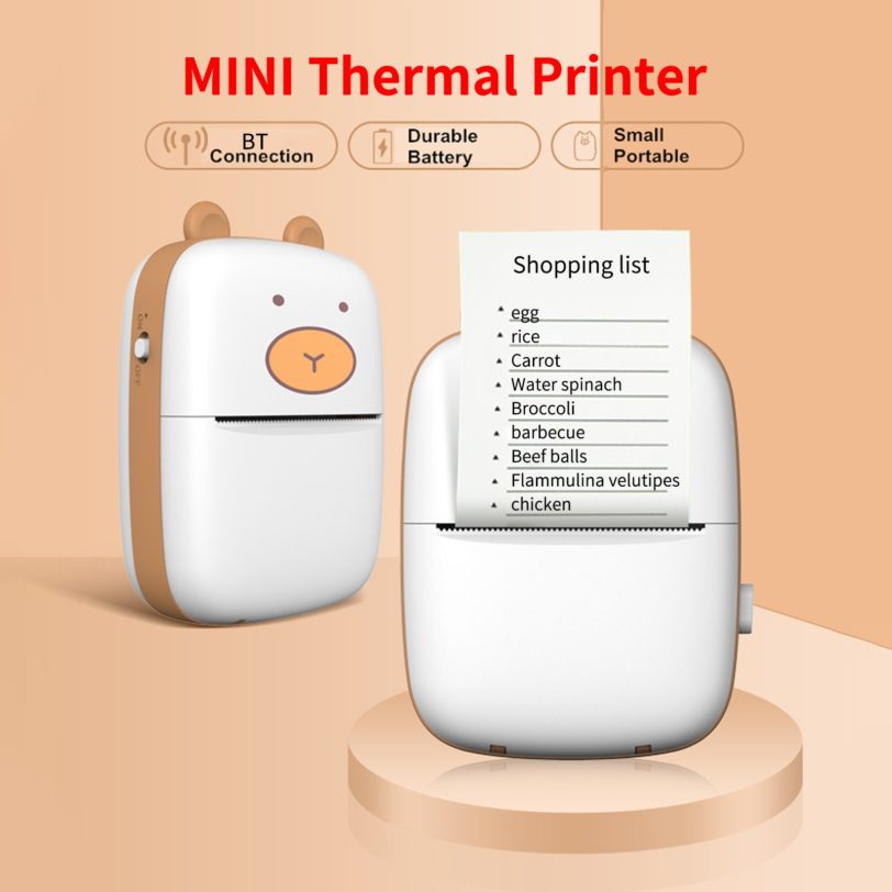 A8 Mini Pocket Photo Printer Portable Mobile Thermal Printing Machine 203DPI Wireless BT Connection with 1 Roll Thermal - Image 4