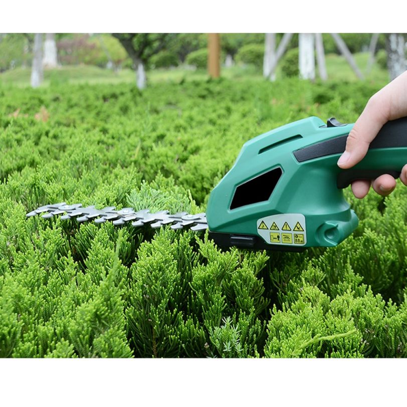 ALLSOME 2 In 1 Cordless Electric Hedge Trimmer For Grass Rechargeable Battery Tools 7.2V триммер для травы Shear Hedger Garden - Image 3