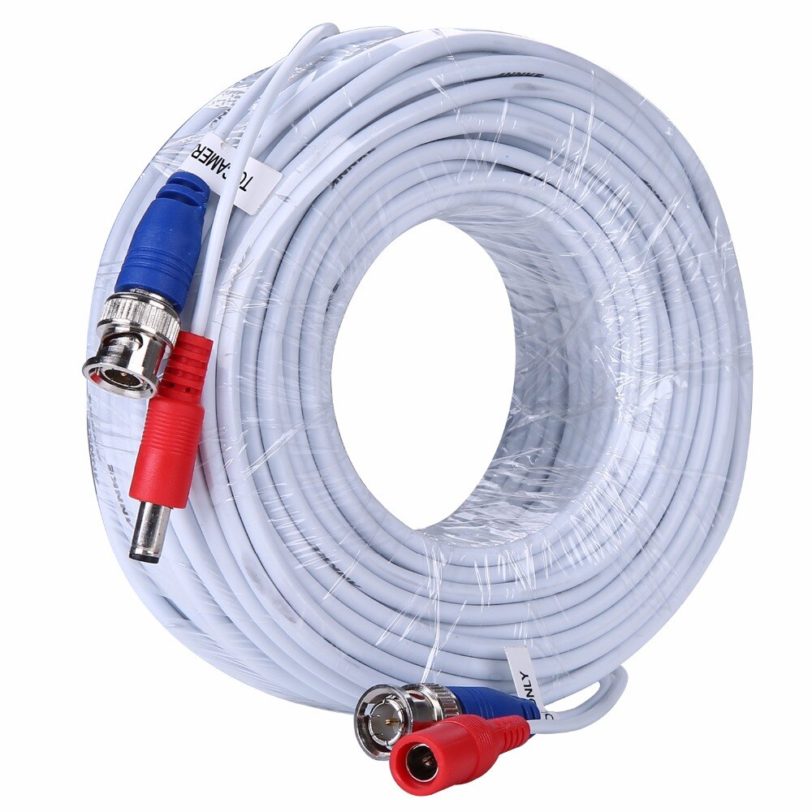 ANNKE 4PCS a Lot 30M 100 Feet BNC Video Power Cable For CCTV AHD Camera DVR Security System white Surveillance Accessories - Image 2