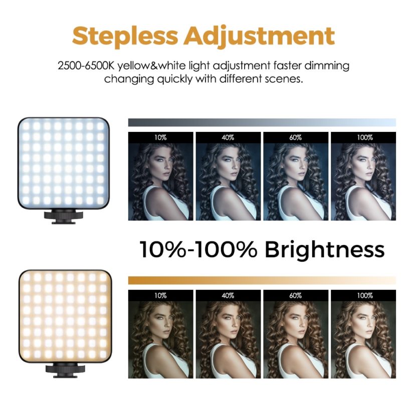 APEXEL Multi-Color Dimmable LED Pocket Light 2500-6500K Video Flash Camera Lamp Soft Photo Lighting with Battery for Phone Vlog - Image 3