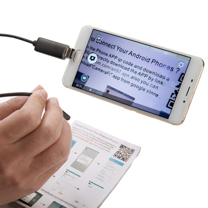 Android Endoscope Camera 5.5mm Lens 1M 2M Wire USB Pipe Inspection Endoscope OTG USB Borescope Camera Car Repair - Image 3