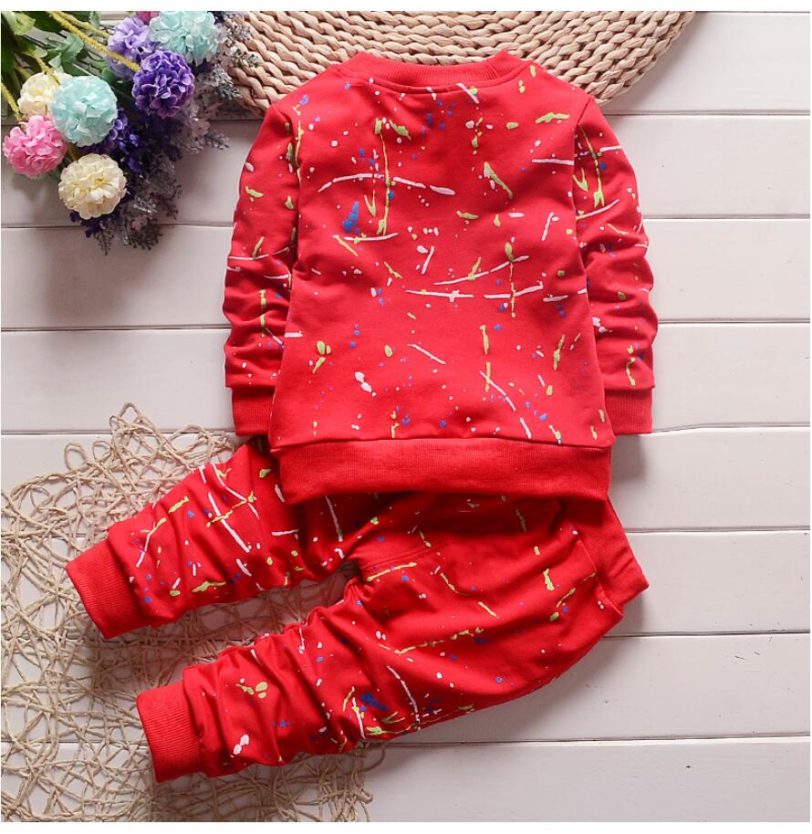 Autumn Winter Children Clothing Boy Girl Keep Warm Long Sleeve Sweaters Pants Fashion Kids Clothes Sports Suit For Boys - Image 4