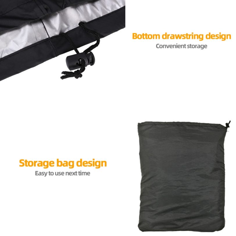 BBQ Grill Cover Waterproof barbecue cover Anti Sun Rain barbecue protection cover for Weber Round Rectangle Bbq Accessories - Image 2