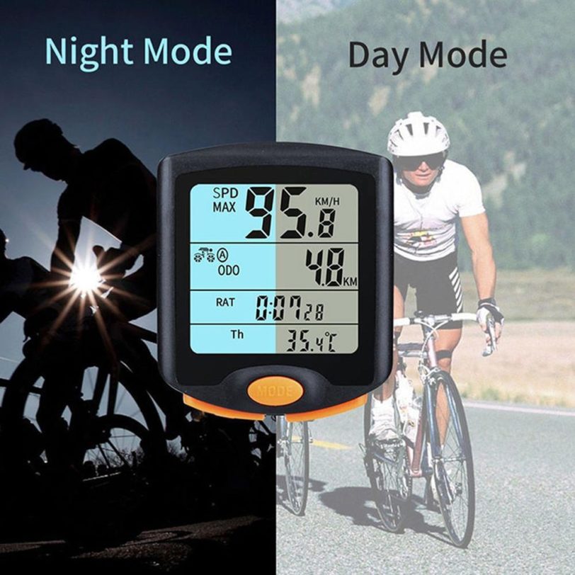 BOGEER YT-813 Bike Speed Meter Digital Bike Computer Multifunction Waterproof Sports Sensors Bicycle Computer Speedometer - Image 2