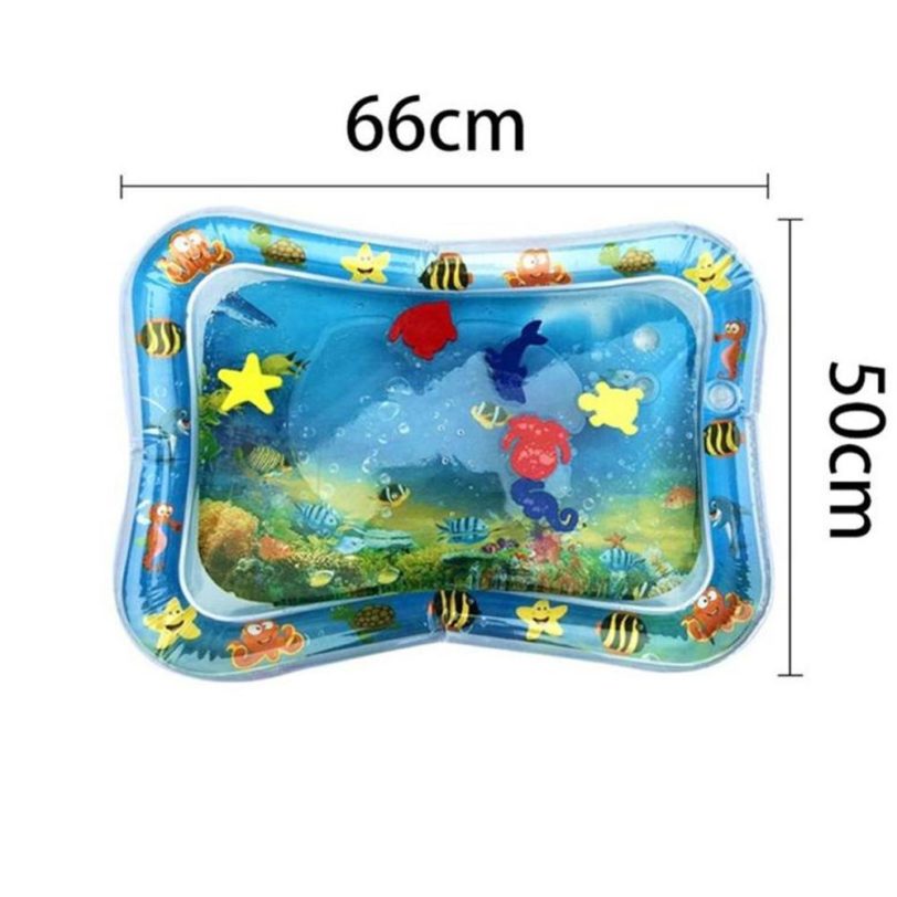 Baby Inflatable Water Mat, Infants Summer Beach Water Mat for Infants Toddlers Summer Fun Activity Play Toys Baby Pillows - Image 2