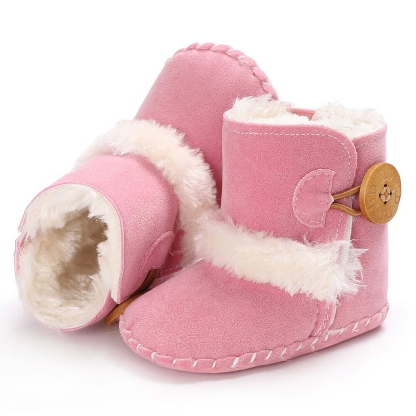 Baby Snow Boots Leather Warm Winter Boots for Newborn Girl Boy Terry Tassel Soft Rubber Sole Shoes 0-18M - Image 3