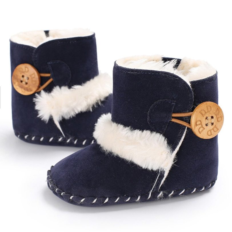 Baby Snow Boots Leather Warm Winter Boots for Newborn Girl Boy Terry Tassel Soft Rubber Sole Shoes 0-18M - Image 6