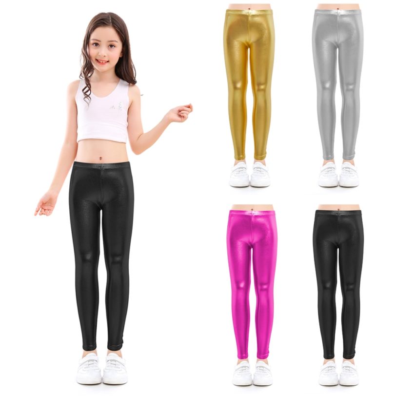 Baby pants for girls Kids Leggings Children's pencil pants Trousers Faux PU Leather Legging Slim trousers 3-12 years - Image 2