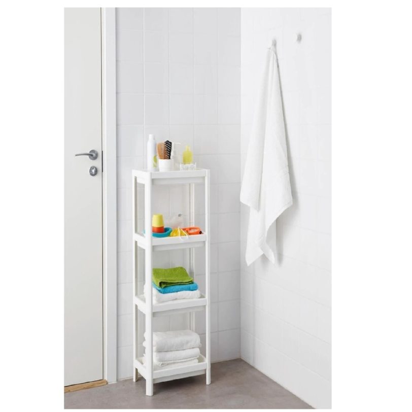 Bathroom Kitchen Balcony Rack Portable Organizer Rack Standing wall Cabinet Storage Cabinet Home Furniture Kitchen Bathroom Accessories Storage Wc - Image 2